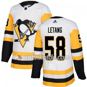 Pittsburgh Penguins Trikot Kris Letang 58 Adidas 2017-2018 Weiß Authentic - Herren